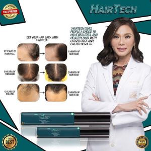 HTNumber 1 Original Hairtech by Dra. Vicky Belo Premium Hair Treatment Hair Growth Stop Hairloss Revitalized Hair and Scalp Promotes and Improve Nutrition Value to hair All Organic. Anti-Dryness Treats Hair Damage Hydrate Hair Stop Dandruff Build up