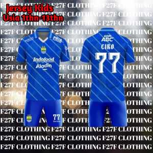 stelan jersey anak persib bandung home 2024 / setelan baju bola anak / baju futsal anak ciro