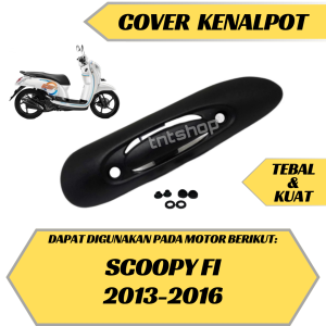 Cover tutup kenalpot SCOOPY FI 2013-2017 tameng knalpot SCOOPY FI