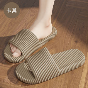 [Free Shipping] Striped WomenS Slippers For Summer Home Indoor Bathroom New Eva Non-Slip Outdoor Sandals For Men