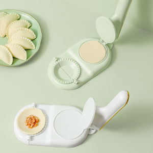 2 In1 Dumpling Maker DIY Kit Wrapper Presser Manual Labor-Saving Ravioli Empanadas Dough Skin Molder Machine Kitchen Gadgets