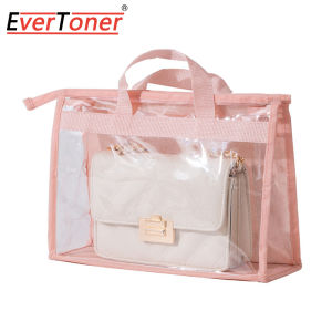 Evertoner hộp đựng túi lưu trữ chống bụi trong suốt Hộp đựng không túi vải dệt hộp đựng túi xách chống ẩm treo có khóa kéo