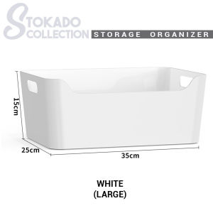 Stokado Multifunctional Storage Bin Side Handle Home Cosmetic Drawer Organizer Toys Bathroom Toiletries Box Container