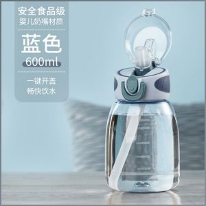 ถ้วยพลาสติก หลอด แก้วน้ำ วงแหวนซิลิโคนป้องกันการรั่วซึม น้ำดื่ม วัสดุเกรดอาหาร ดูดี น่ารัก ห้องครัว