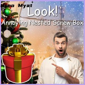 tantuoye Annoying Nested Screw Gift Box Annoying Gift Box Standard Money Present Box Prank Gift Boxes Money Puzzle Box For Cash Gift