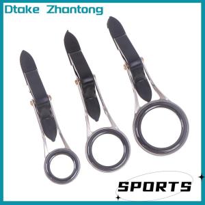 Dtake Folding Stainless Steel Telescopic Guide Ring Fishing Rod Pole Line Guides Top Rings DIY Eye Ring Repair Kit Tackle Accessories