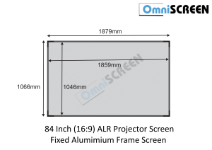 [FIXED ALUMIMIUM FRAME SCREEN] 16:09 ANTI LIGHT REJECTION (ALR) PROJECTOR SCREEN - TURN YOUR VIDEO QUALITY WITH BETTER CONTRAST - AVAILABLE IN 84"/100"/110"/120" (IN-STOCK)