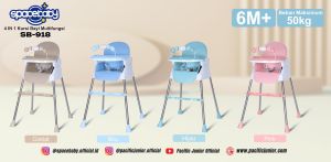Space Baby SB 918 Baby Booster & High Chair Kursi Makan Bayi Sapce Baby - C100