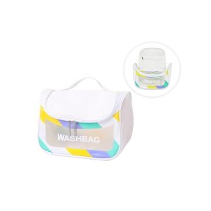 Trendy Store-T52 Tas Kosmetik Washbag Besar Transparan Travel Pouch Makeup Bag Organizer / Tas Make