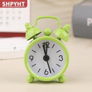 [COD] SHPYHT TOY 1PC Creative Quartz Round Alarm Clock 4cm Mini Metal Small Alarm Clock Portable Desktop Home Decoration