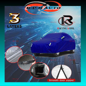 PEUGEOT Series RACINGKOOL Zipper Car Cover Premium Wear-resistant Protection Car Waterproof Sun-proof 206 207 208 308