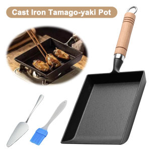 Outdoor Sports Egg Pan Non Stick Durable Frying Pan for Camping and Picnic with Heat Resistant Handle