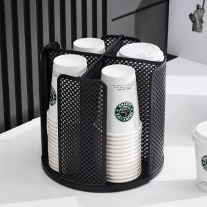 New Cup Dispencer Rotasi 360 Derajat Penyimpanan Cangkir Gelas Kertas