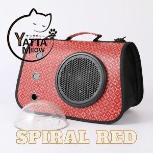 HAWOO Beg Sangkar Kucing Pet Carrier Sling Bag Cat Cage with Transparent Design Travel Foldable Waterproof 宠物背包单肩包