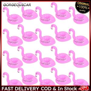 20 Pcs Flamingos Cup Holder for Beverage Cans Cups Drink Pool Float Floating Coaster for Swimming Pool Party