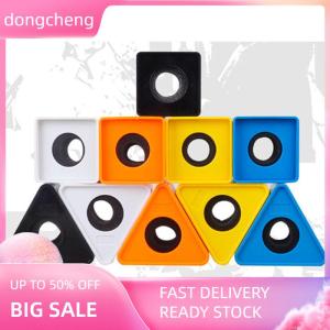 dongcheng ไมโครโฟนทนทานสัมภาษณ์สามเหลี่ยมโลโก้สถานีธงพลาสติก ABS