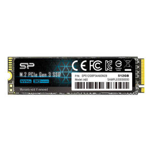 Ổ cứng Silicon Power M.2 2280 PCIe SSD A60 512 GB/ SP512GBP34A60M28 - Hàng Chính Hãng