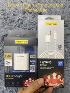 Bộ sạc nhanh Pisne 10W dùng cho iphone ipad - Hàng chính hãng BH 12 tháng