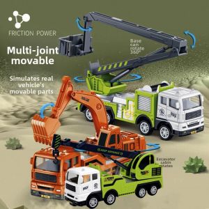 MARINI Plastic Engineering Transport Vehicle Toys Children Collection Gifts Drop Resistant Crane Truck Model 10 Styles Simulation Diecast for Boys
