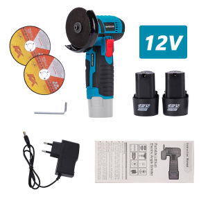 Alat Pemotong MANSOON 12V Penggiling Listrik 3 Mesin Penggiling Sudut Tangan Penggiling Sudut Nirkabel Penggiling Sudut Mini