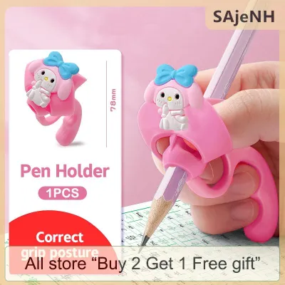 [COD] SAjeNH SPORT Silicone Pencil Grips Children Writing Pencil Pen Holder Five Fingers Fixed Handwriting Posture Correction Assisted Grip