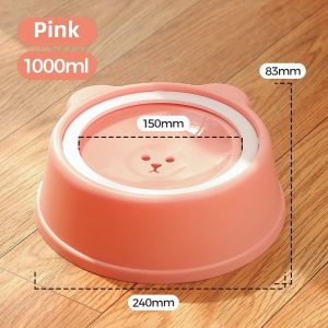 ชามน้ำลอยตัว ที่ให้น้ำสัตว์เลี้ยง1L ป้องกันน้ำกระเซ็น ถ้วยน้ำสัตว์เลี้ยง ที่ให้น้ำ ป้องปากเปียก