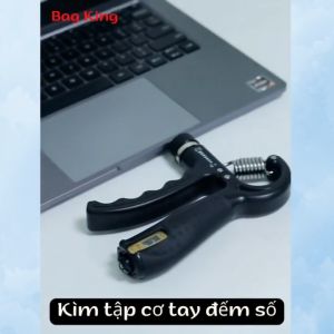 Kìm Bóp Tay Tập Cơ Tay Điều Chỉnh Lò Xo 5-60kg Có Đếm Số Có núm điều chỉnh lực