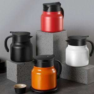 Bình pha trà giữ nhiệt inox 316 dung tích 1000ml có lưới lọc ấm pha trà kiểu Nhật hàng cao cấp ấm pha trà giữ nhiệt có tay cầm tròn tiện lợi phích nước giữ nhiệt đựng nước nóng