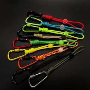 NUBE Multifunctional Paracord Keychain Lanyard Creative 18cm Water Bottle Hanging Rope Portable Outdoor Water Bottle Buckle Hook