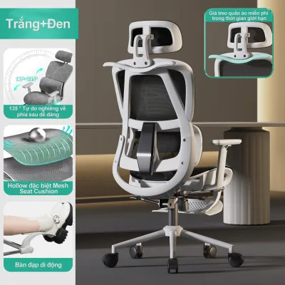 【Bảo hành 3 năm】Ghế văn phòng xoay Trang chủ Văn phòng Phiên bản cao cấp Thoải mái có thể điều chỉnh lưng và lưng