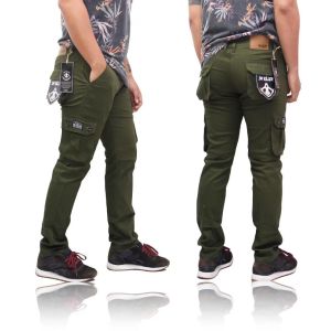 Celana Cargo Panjang Pria Wanita Jumbo Gunung Outdoor Trekking Hiking Camping Outbound Gowes Stretch
