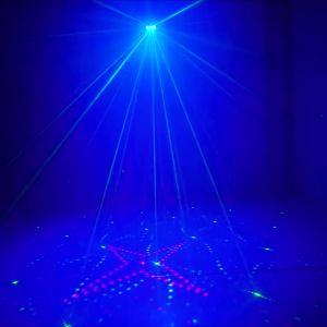 New Original 72 Pattern Stage Party Disco Lights LED Projection Lights With Remote Control Voice Control Red Blue Green Strobe Lights DJ Club Home Party Decorative Lights