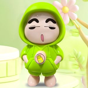 ZOOGGJZ การ์ตูนลายการ์ตูน พวงกุญแจตุ๊กตาเปลี่ยนหน้า บรรเทาความเครียด การแสดงออกทางสีหน้า3แบบ จี้เครยอนชินจัง น่ารักน่ารักๆ ของเล่นบีบอัด ของขวัญคู่หนึ่ง