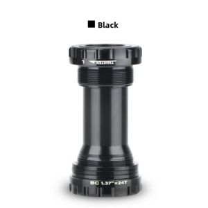 BLACKON Hợp kim nhôm Trục giữa xe đạp BB52/24mm Bền bỉ Giá đỡ trục giữa BB52 Giá đỡ trục giữa có ren. Có ren MTB