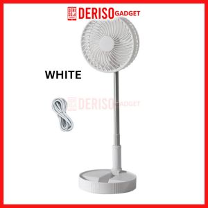 DERISO Telescopic Folding Portable 7200mAh Wireless Fan Rechargeable Battery Length 100cm