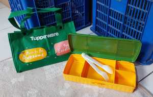 Wadah Bekal Lunch Fancy Keeper Hijau Tupperware PROMOOO