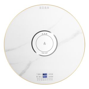 Mâm Điện Xoay Đa Năng 360° Có Bếp Từ Trung Tâm – Viền Hâm Nóng Thức Ăn Giữ Nhiệt Giã Đông Hâm Sữa Tiện Dụng