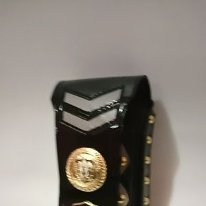 dompet hp sarung hp tempat hp holster hp pinggang dua slot marka security logo logam gold