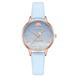 (With Box/30mm)100% Authentic Sanrio Cinnamoroll Watch for Girls Quartz Watch Waterproof Shockproof Rhinestone Flashing Series Birthday Gift 277 手表女生防水