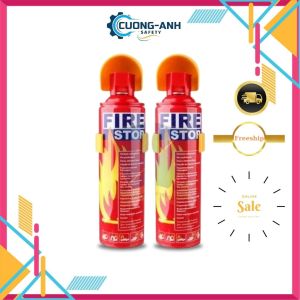 Bình chữa cháy mini xe ô tô FIRE STOP 500ml bình cứu hỏa mini 500ml sử dụng cho khu vực có điện tích nhỏ Hàng chất lượng cao