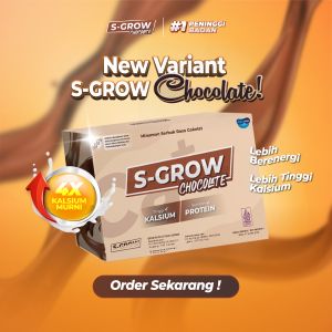 S-GROW CHOCOLATE - Peninggi Badan Terbaik Untuk Remaja dan Dewasa
