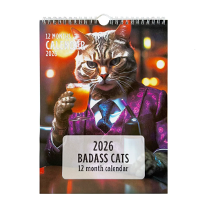 2026ภาพประกอบที่ไม่ซ้ำกันปฏิทินติดผนังการออกแบบกระดาษเคลือบพรีเมี่ยมปฏิทินแขวนผนังเหมาะสำหรับสำนักงานและบ้าน