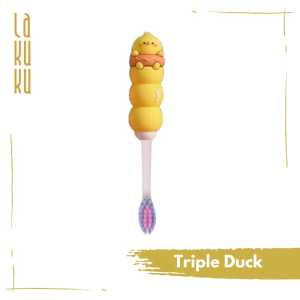 Lakuku - Sikat Gigi Anak Balita 1 tahun Lembut Soft Toothbrush model silikon boneka lucu