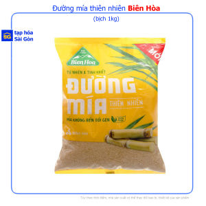 Đường mía thiên nhiên cao cấp thượng hạng Biên Hòa bịch 1kg với thành phần 100% từ mật mía tinh khiết tự nhiên