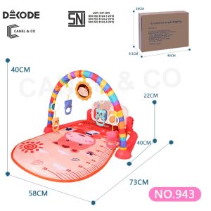CANEL & CO 400 musiks Baby Play Gym Baby Toys Rattle & Piano Playmat Mat / Mattress Baby Playgym Musical DEKODE [SNI]