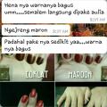 Pacar Henna kutek muslim warna warni. 