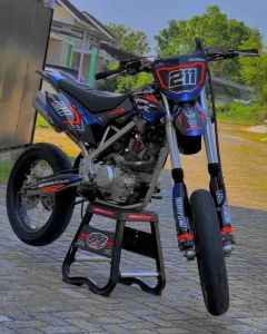 Decal/Stiker DTracker- crf150L-klx bf-WR155/Gordon full body(Bisa ganti warna+nama+no)