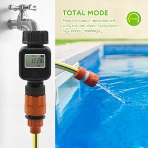 Water Flow Meter Standard 3/4" Hose Thread High and IPX5 Waterproof for Indoor and Outdoor Use
