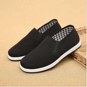 Free Shipping Simple Low-Heeled Cotton Shoes With A Multi-Layered Sole