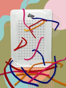 Sensory Splash Club - Educational Hand and Eye Coordination Early Learning Posting Peg Board for Toddler
